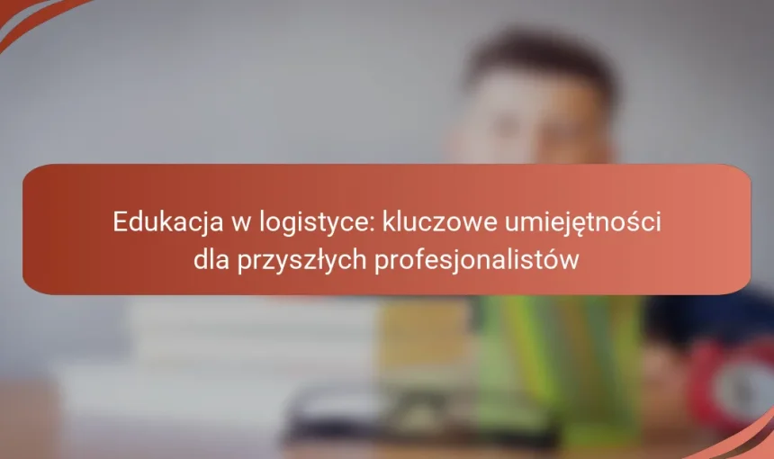 Edukacja w logistyce: kluczowe umiejętności dla przyszłych profesjonalistów