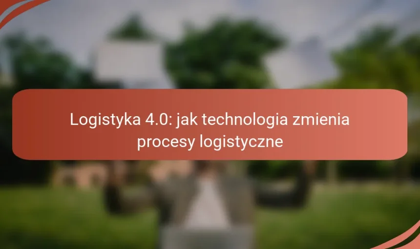 Logistyka 4.0: jak technologia zmienia procesy logistyczne
