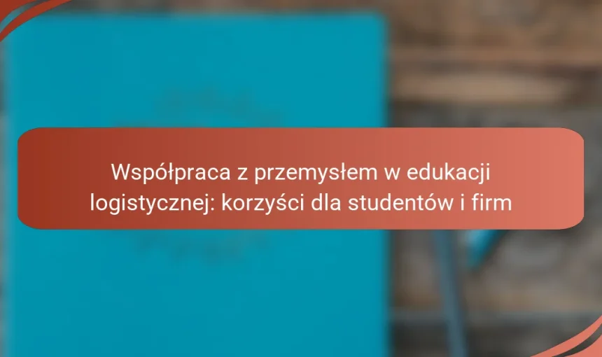 Współpraca z przemysłem w edukacji logistycznej: korzyści dla studentów i firm